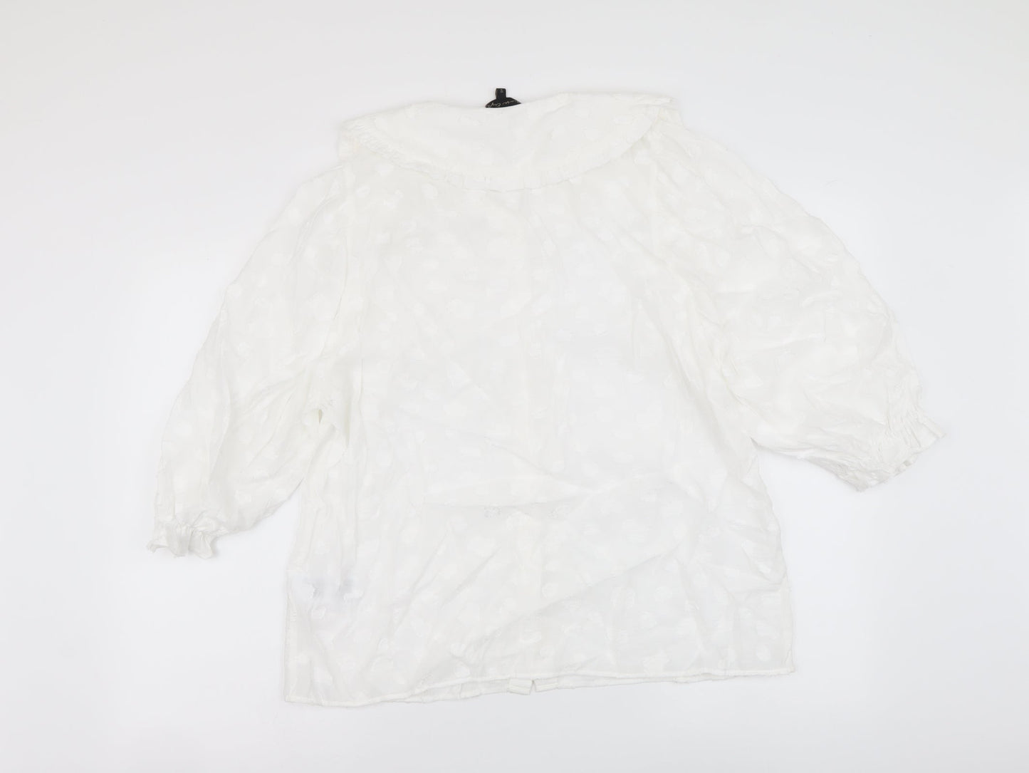 Womens UK Size 16 Phase Eight White Basic Button-Up