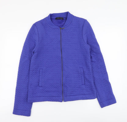 Womens UK Size 8 Marks and Spencer Blue Full Zip Hoodie