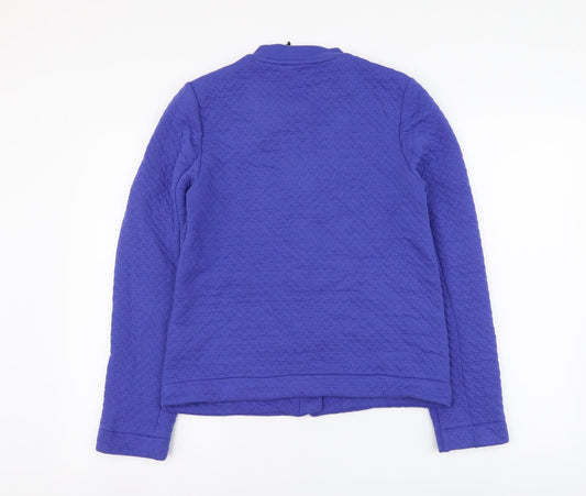 Womens UK Size 8 Marks and Spencer Blue Full Zip Hoodie