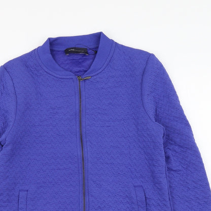 Womens UK Size 8 Marks and Spencer Blue Full Zip Hoodie