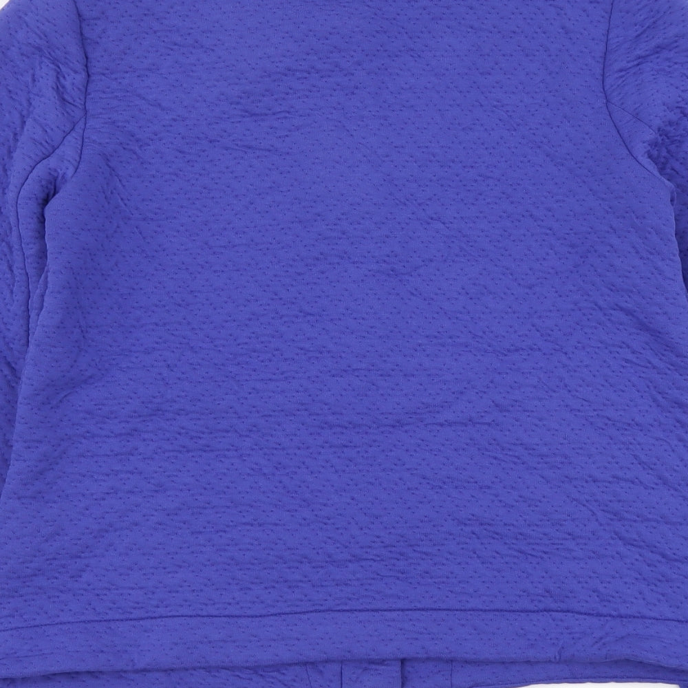 Womens UK Size 8 Marks and Spencer Blue Full Zip Hoodie