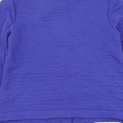 Womens UK Size 8 Marks and Spencer Blue Full Zip Hoodie