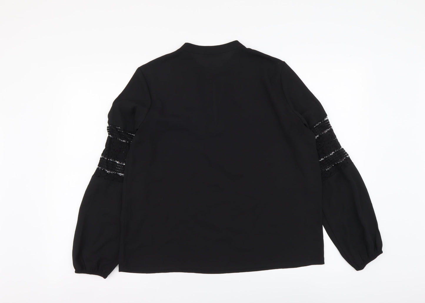 Womens UK Size M Only Black Basic Blouse