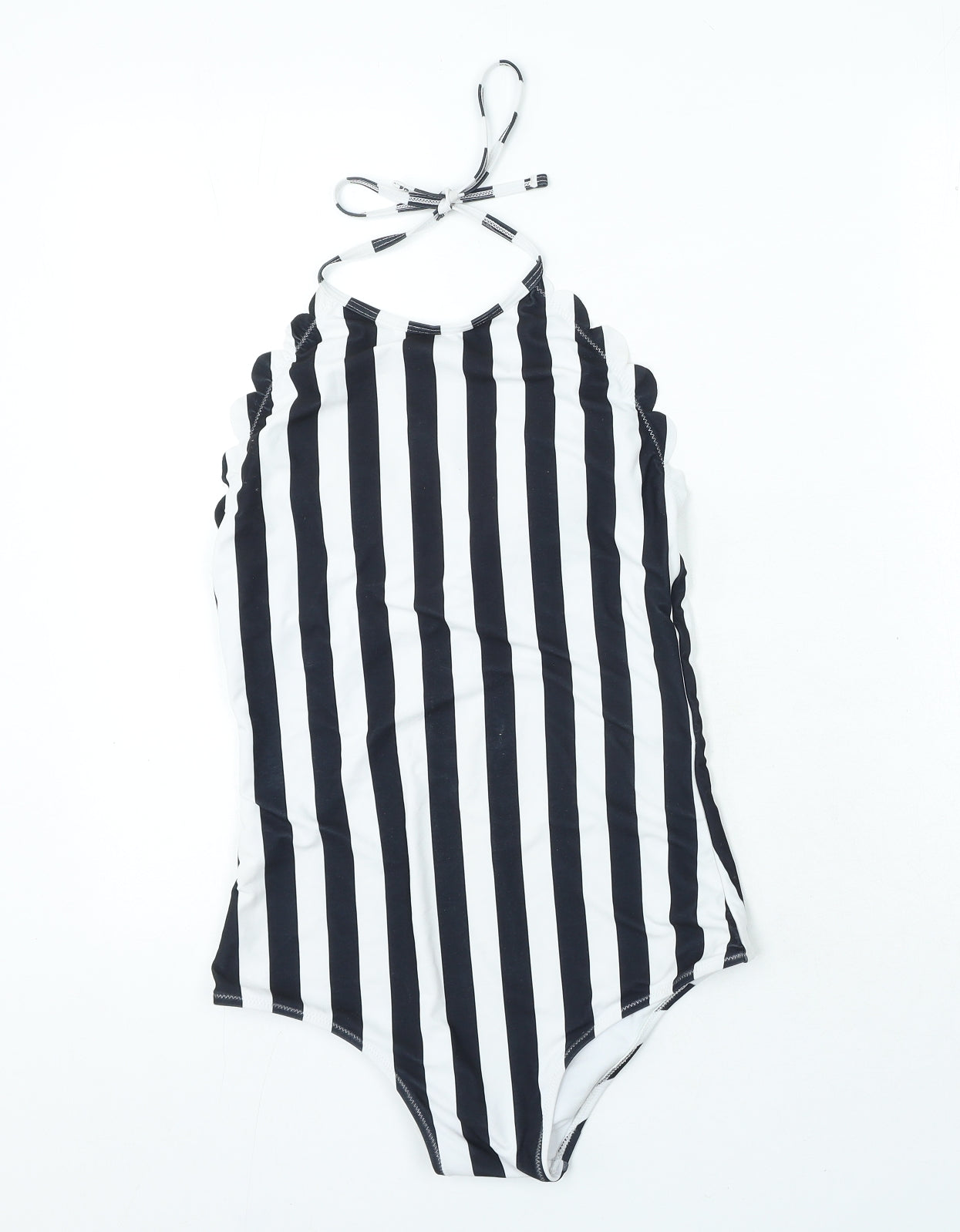 Blooming Jelly Womens Black Striped Polyamide One Piece Size S
