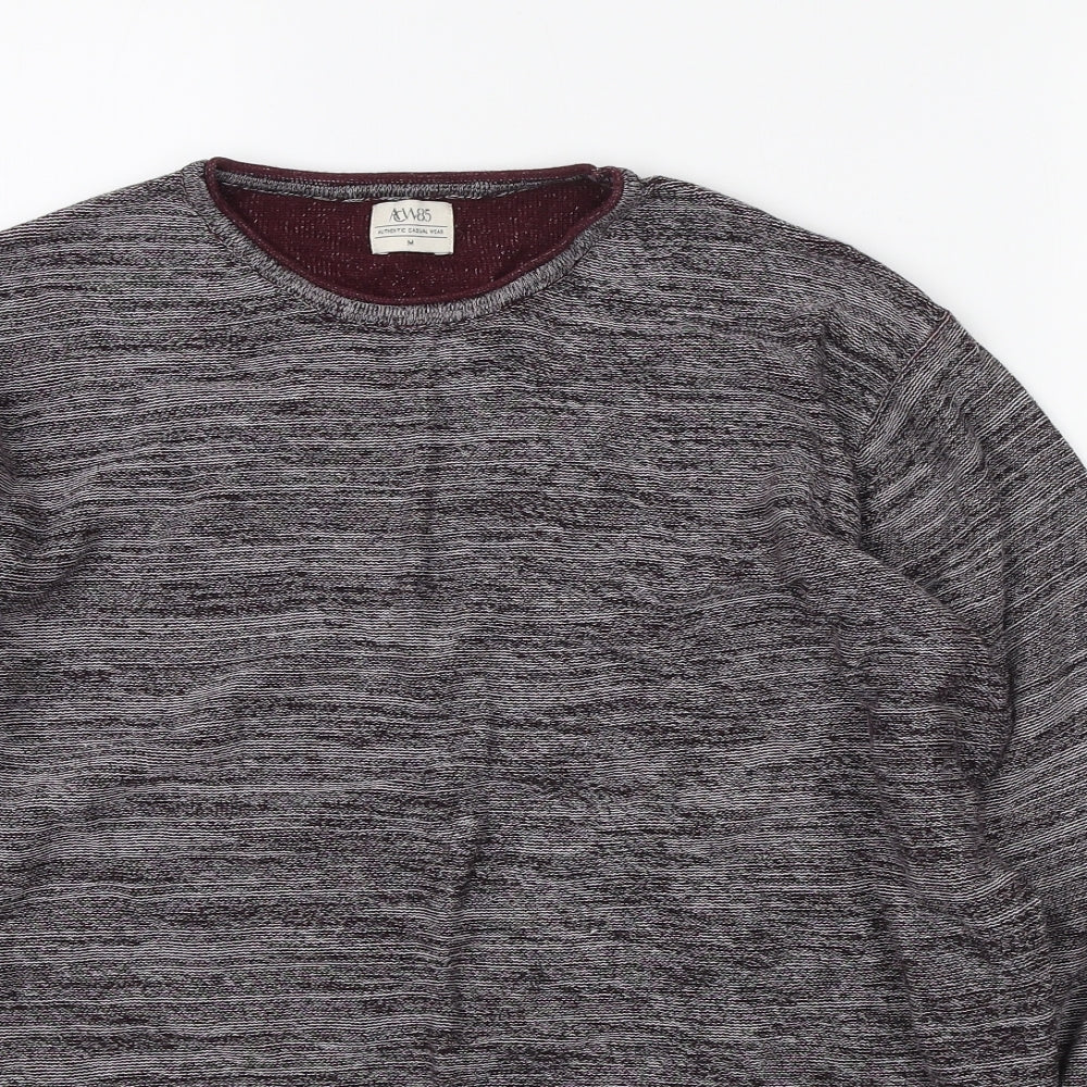 Matalan Mens Grey Round Neck Cotton Pullover Jumper Size M