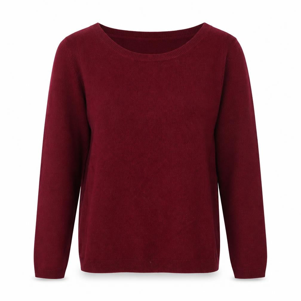 Marks and Spencer Womens Red Round Neck Acrylic Pullover Jumper Size 8