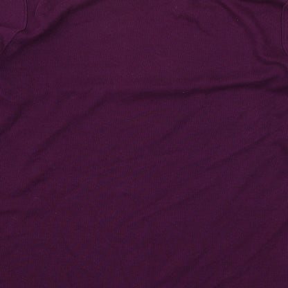 Womens UK Size L Preworn Purple Pullover Jumper