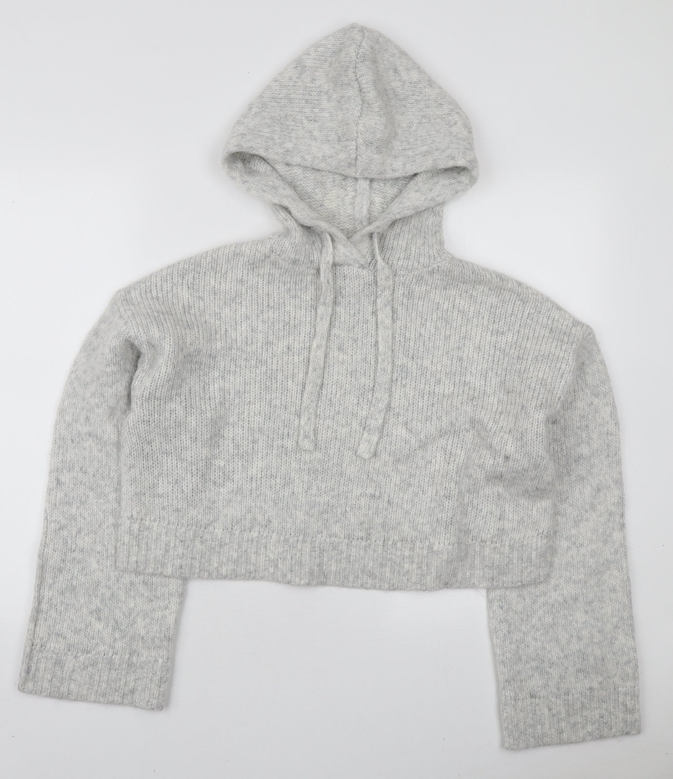 Primark Womens Grey Round Neck Polyester Pullover Jumper Size S