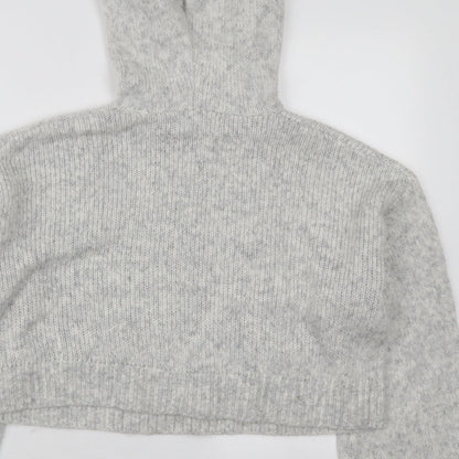 Primark Womens Grey Round Neck Polyester Pullover Jumper Size S