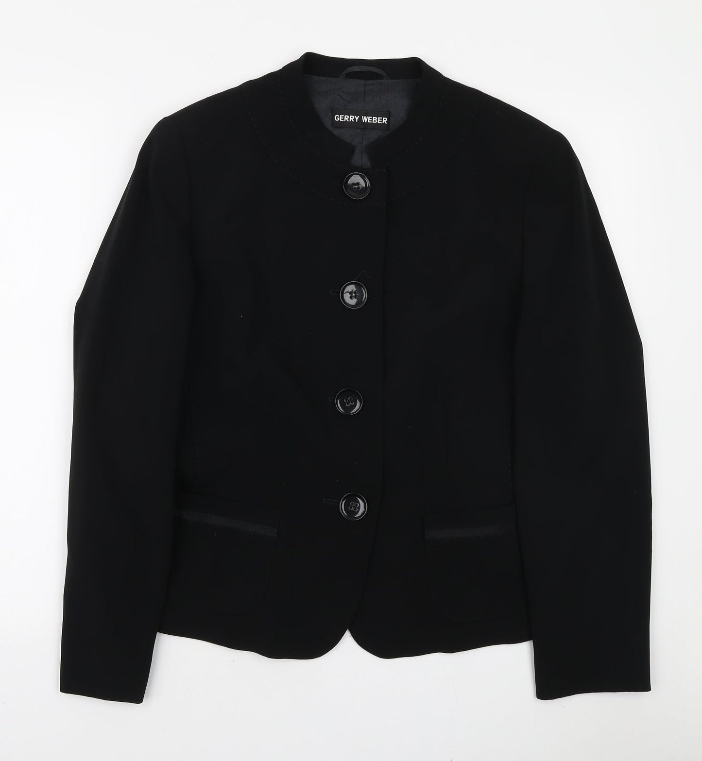 Gerry Weber Womens Black Jacket Blazer Size 16 Button