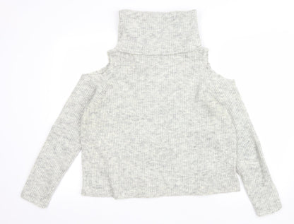 Womens UK Size M New Look Grey Pullover Jumper