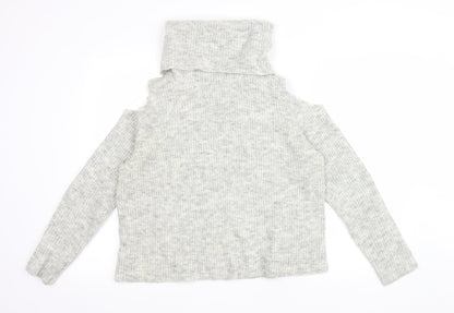 Womens UK Size M New Look Grey Pullover Jumper