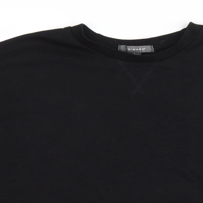 Primark Womens Black Polyester Pullover Sweatshirt Size 10 Pullover - Cropped