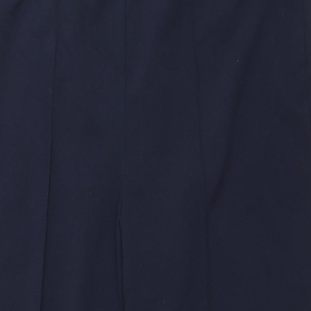 Autonomy Mens Blue Polyester Trousers Size 16 L28 in Regular Drawstring