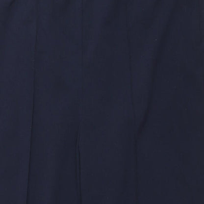 Autonomy Mens Blue Polyester Trousers Size 16 L28 in Regular Drawstring