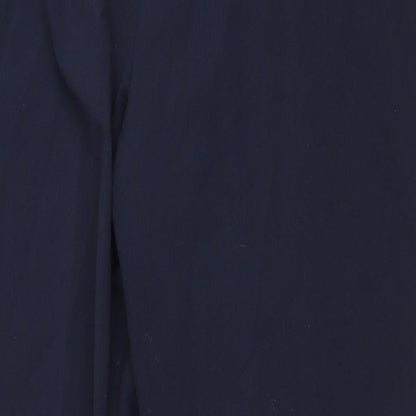 Autonomy Mens Blue Polyester Trousers Size 16 L28 in Regular Drawstring