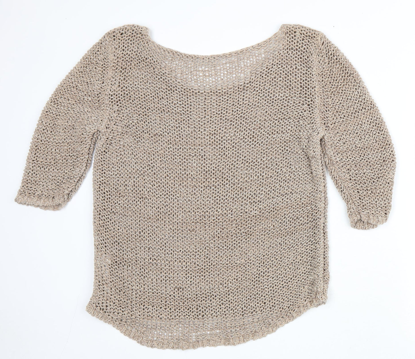 Womens UK Size L NEXT Brown Pullover Jumper