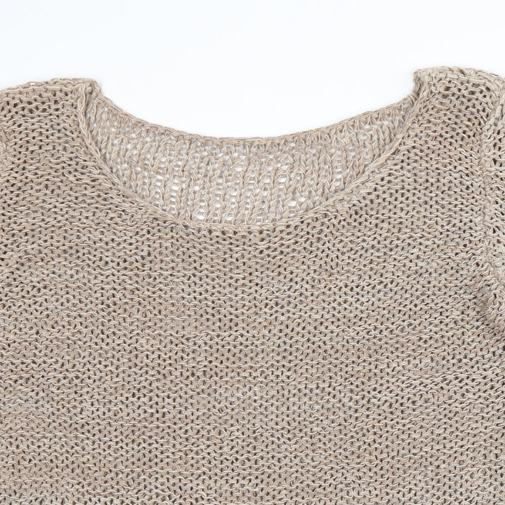 Womens UK Size L NEXT Brown Pullover Jumper