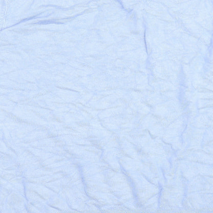 George Womens Blue Round Neck Viscose Pullover Jumper Size 20