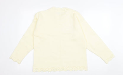 Womens UK Size 12 Amari Yellow Pullover Jumper