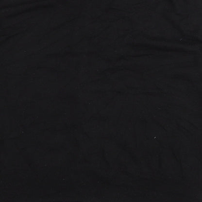 BHS Womens Black V-Neck Nylon Cardigan Jumper Size 22