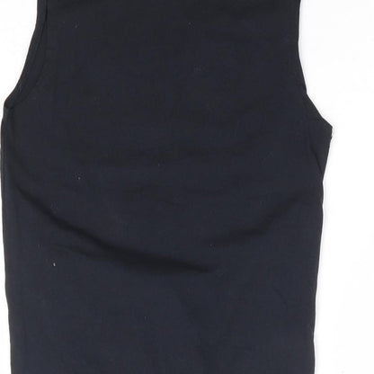 Dieter Braun X H&M Girls Black 100% Cotton Basic Tank Size 9-10 Years Round Neck Tie - Flamingo, Sunset Dreams