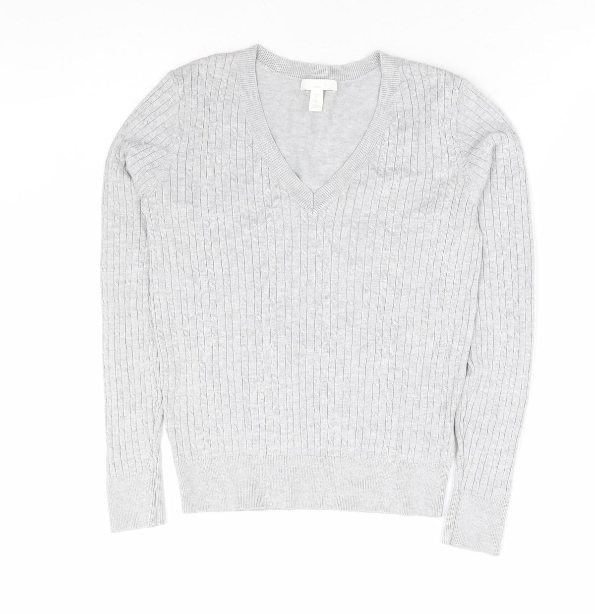 Womens UK Size XS H&M Grey Pullover Jumper