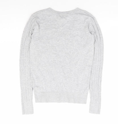 Womens UK Size XS H&M Grey Pullover Jumper