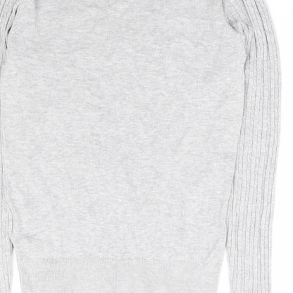 Womens UK Size XS H&M Grey Pullover Jumper