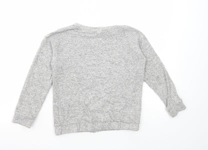George Girls Grey Viscose Pullover Sweatshirt Size 6-7 Years Pullover - Los Angeles