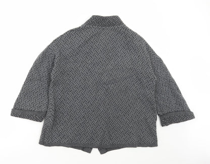 Womens UK Size M Chiaramente Grey Cape Jumper