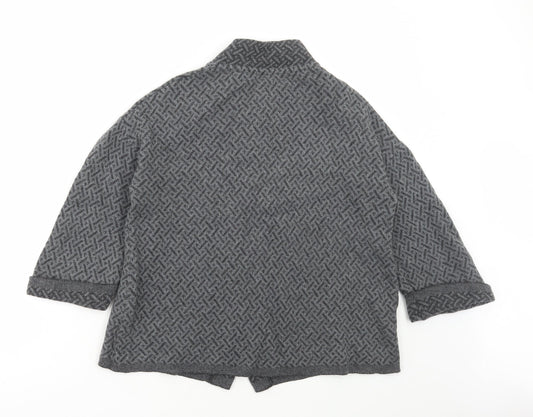Womens UK Size M Chiaramente Grey Cape Jumper