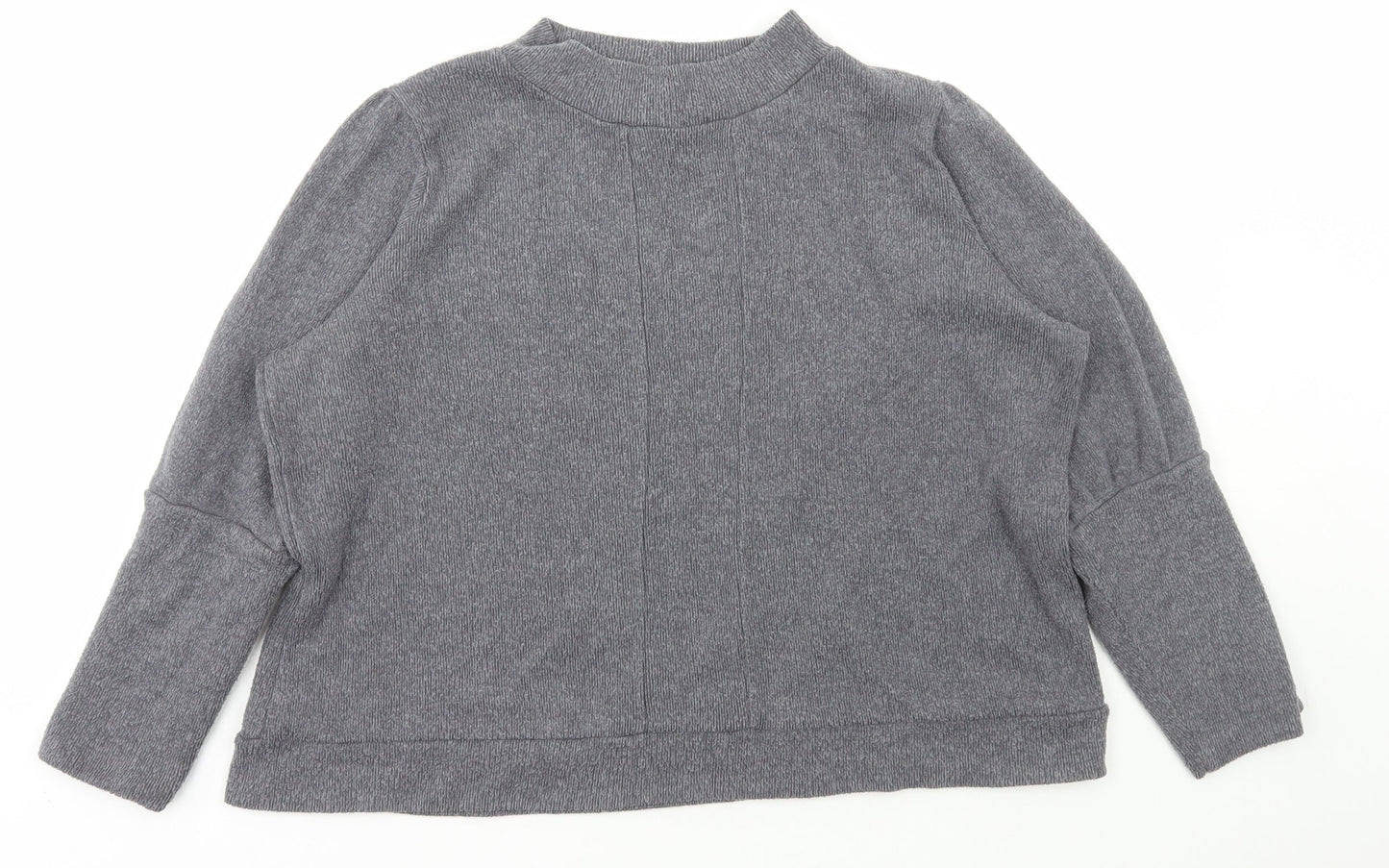 TU Womens Grey Polyester Pullover Sweatshirt Size 16 Pullover