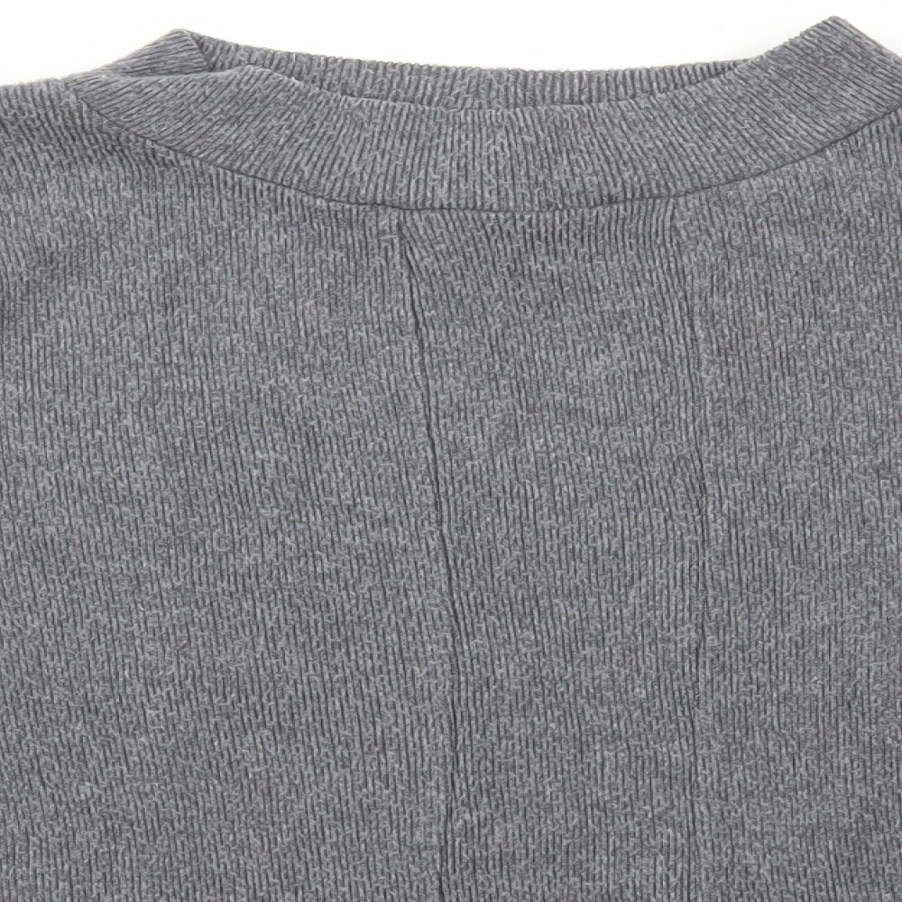 TU Womens Grey Polyester Pullover Sweatshirt Size 16 Pullover