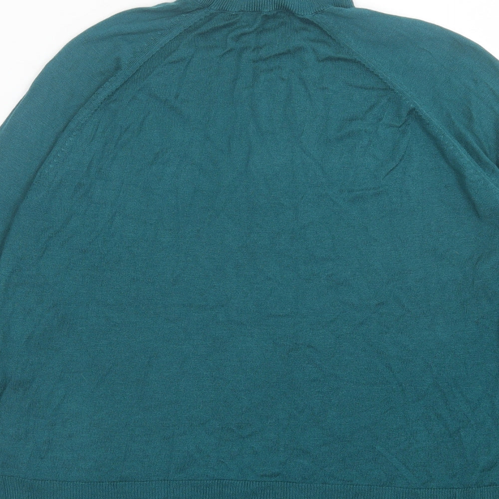 Womens UK Size S Zara Green Pullover Jumper