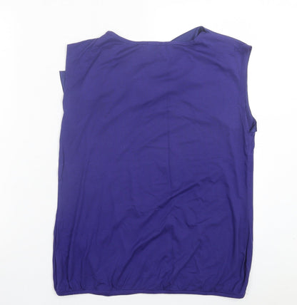 Womens UK Size 16 et Vous Purple Basic Tank