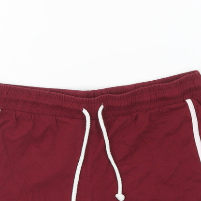 Brave Soul Womens Purple Cotton Sweat Shorts Size XS L4 in Regular Drawstring