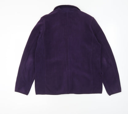 Womens UK Size M Lands' End Purple Jacket