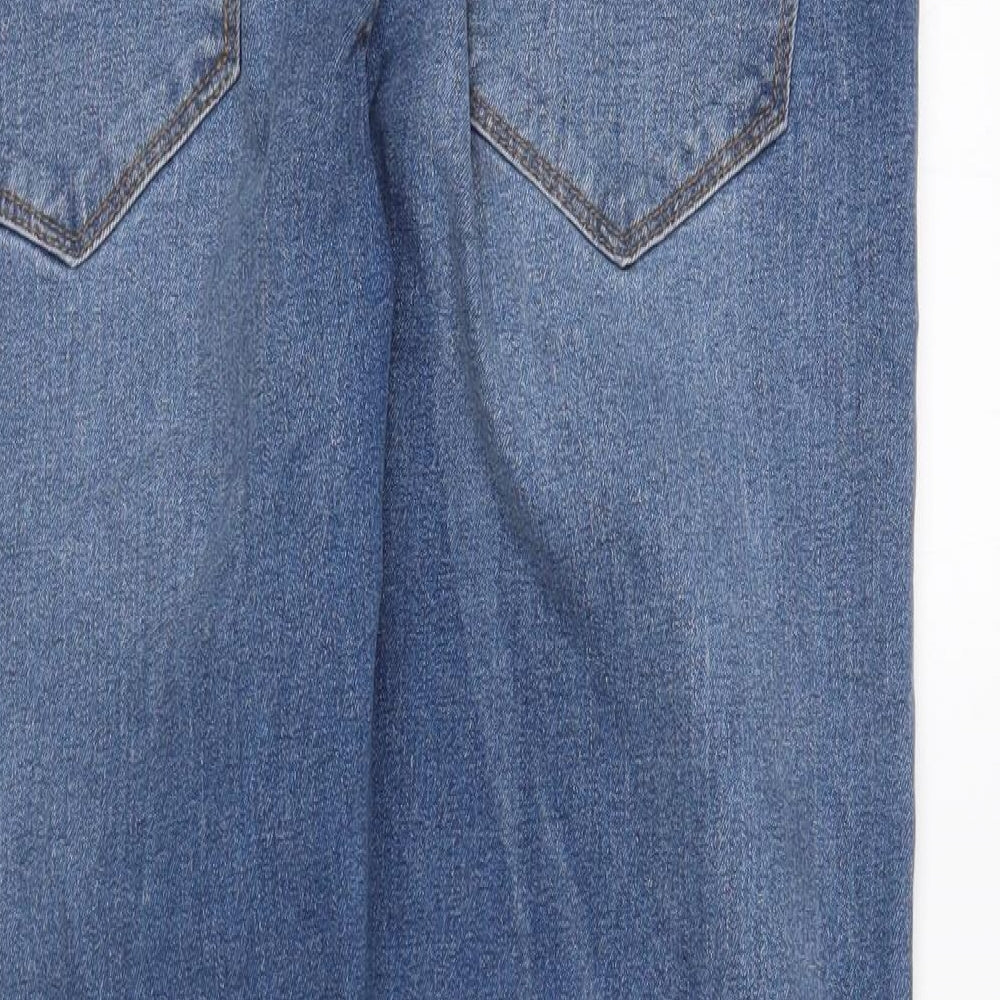 365 Womens Blue Cotton Skinny Jeans Size 34 in L26 in Regular Button