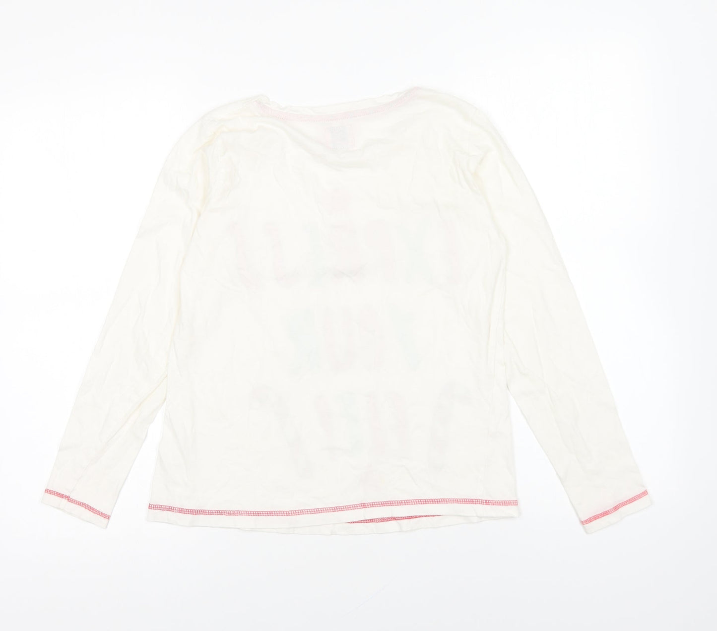 Womens UK Size S Adore Ivory Basic T-Shirt