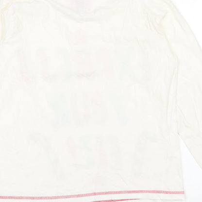 Womens UK Size S Adore Ivory Basic T-Shirt