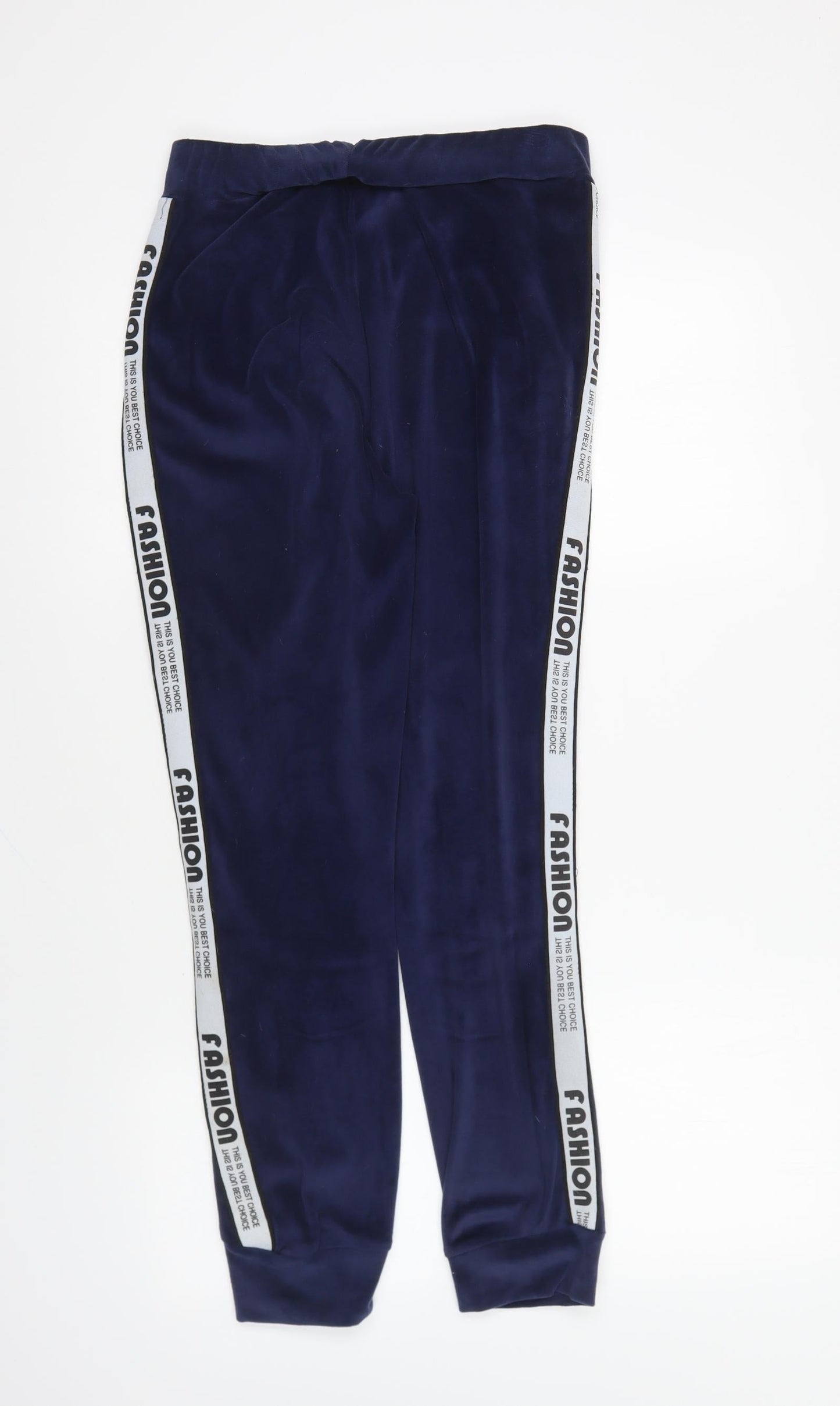 Womens UK Size S Preworn Regular Fit Jogger Blue Trousers