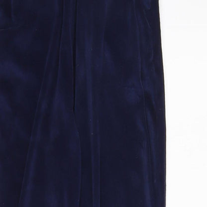 Womens UK Size S Preworn Regular Fit Jogger Blue Trousers