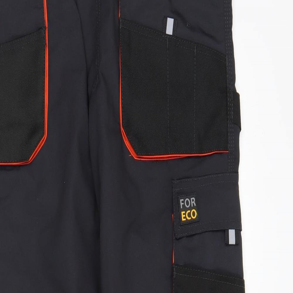 Reis Mens Blue Polyester Carpenter Trousers Size 35 in L30 in Regular Button