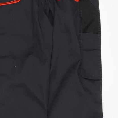 Reis Mens Blue Polyester Carpenter Trousers Size 35 in L30 in Regular Button