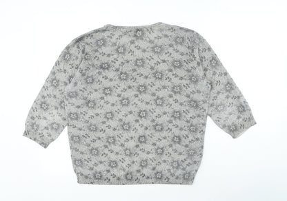 Womens UK Size M Bonmarché Grey Pullover Jumper