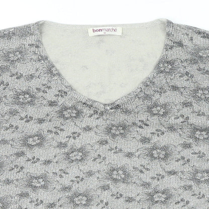Womens UK Size M Bonmarché Grey Pullover Jumper