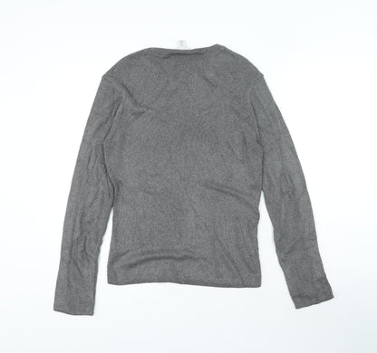 Womens UK Size L Topshop Grey Pullover Jumper