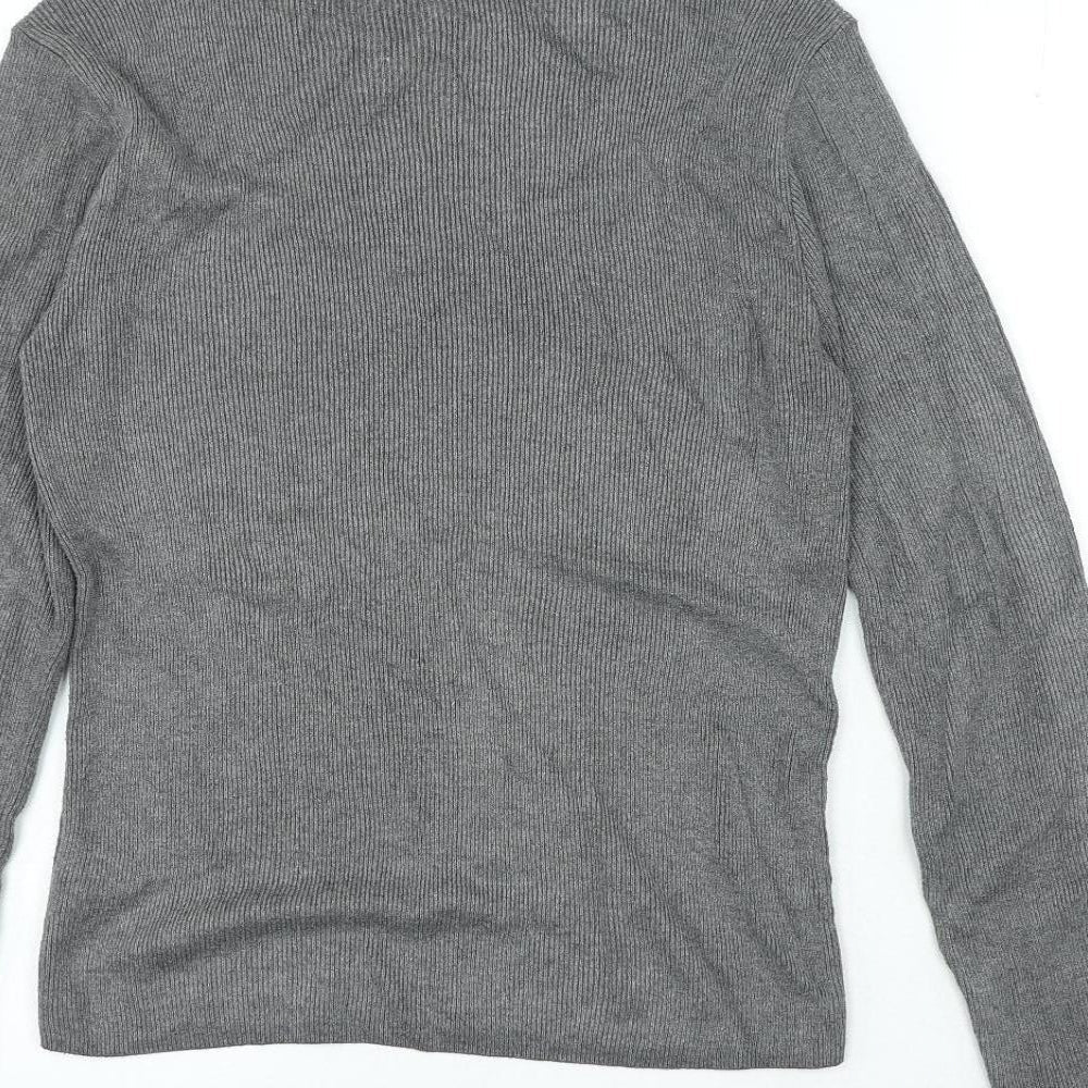 Womens UK Size L Topshop Grey Pullover Jumper