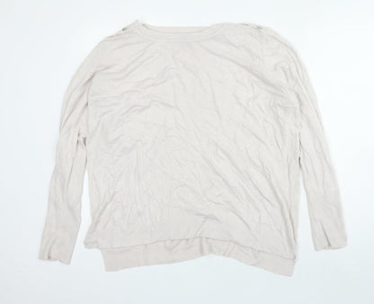 Primark Womens Pink Round Neck Acrylic Pullover Jumper Size XL